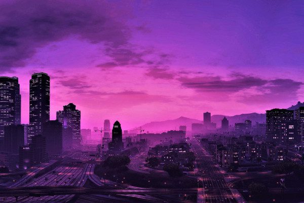 back ground purple- city purple -